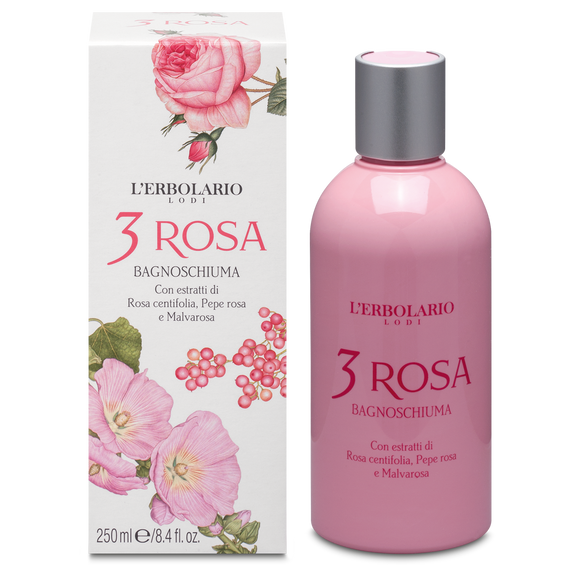 3 Rosa bagnoschiuma