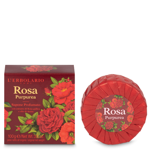 Rosa purpurea sapone