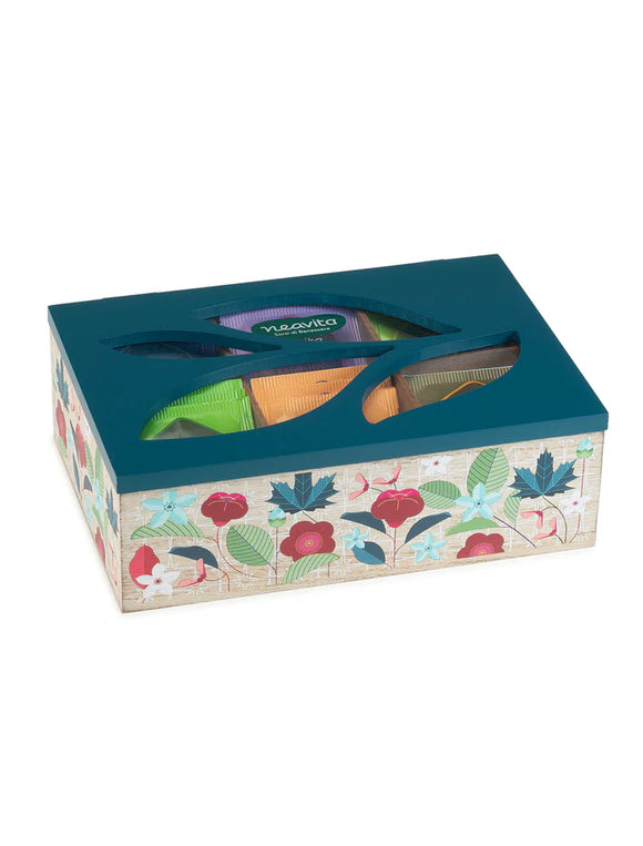 Cofanetto Verde in Legno 6 scomparti BIo