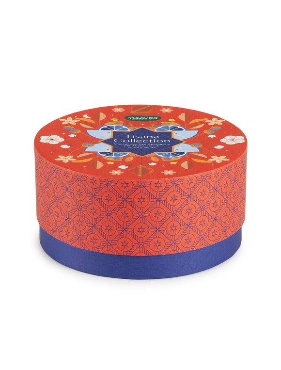 Tisana Collection- Cofanetto tondo rosso 40 filtri Bio