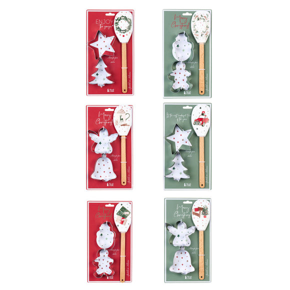 Kit spatola + 2 formine - Christmas is coming