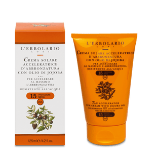 Crema solare acceleratrice d'abbronzatura SPF 15